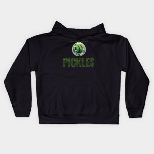 just a girl who loves pickles Kids Hoodie